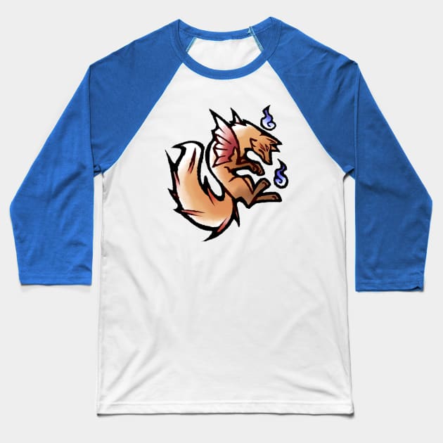 Kitsune Baseball T-Shirt by PrinceofSpirits